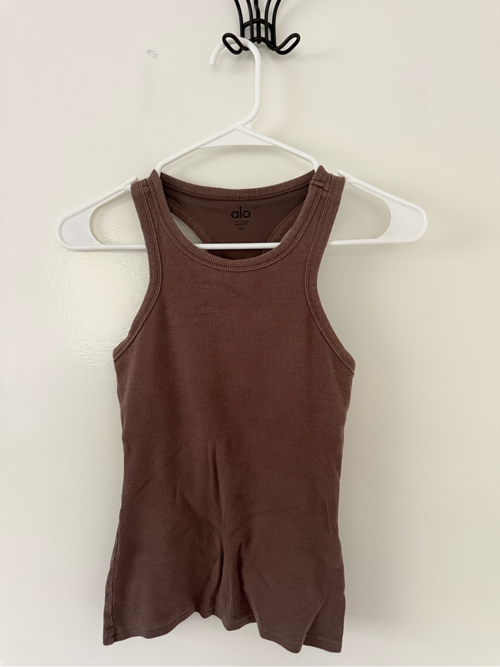 ALO Yoga Brown Ribbed Tank Top